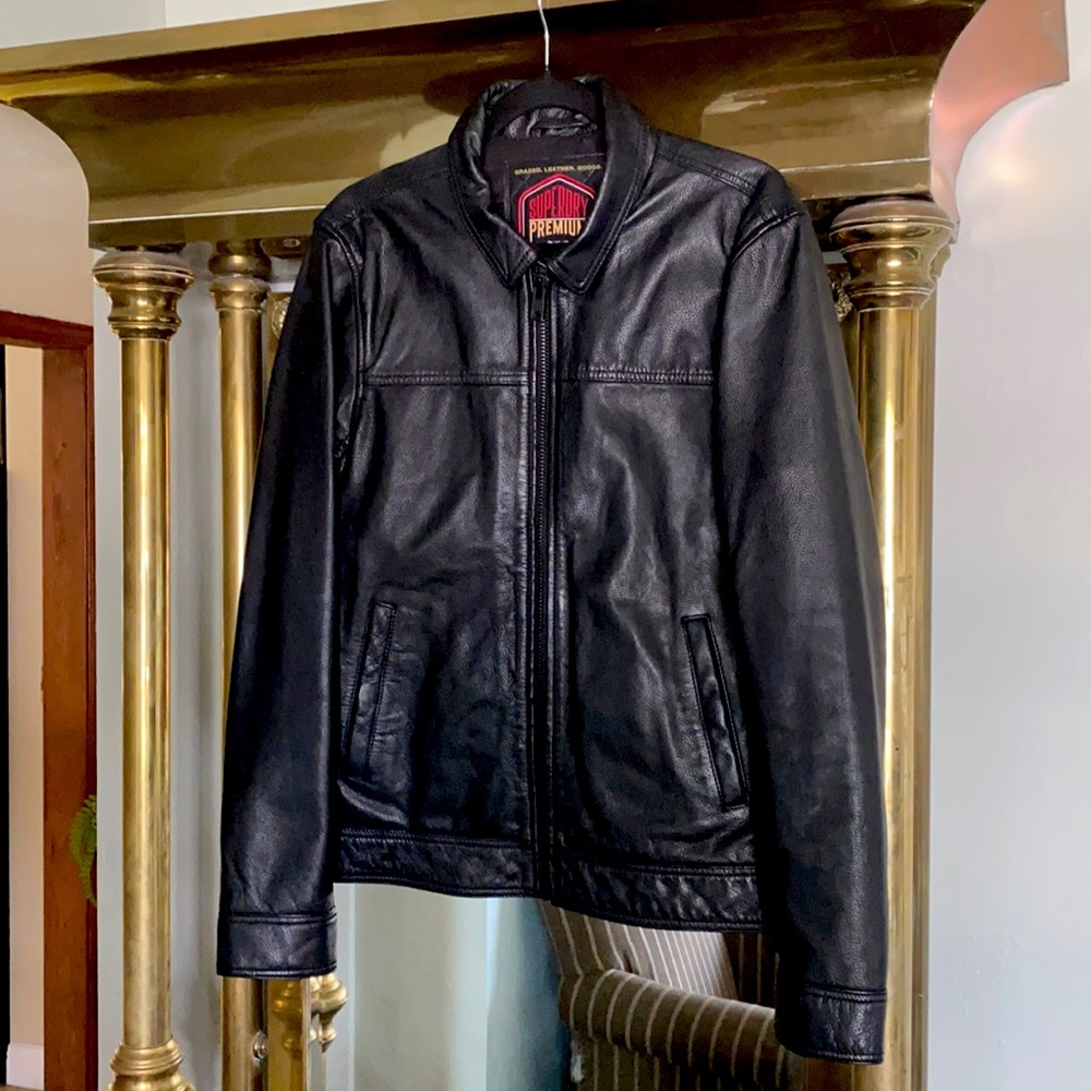 Superdry “Curtis” Leather Jacket